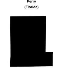 Perry (Florida) blank outline map