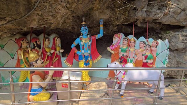 The Govardhan Leela in Mathura