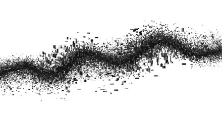 Black Ink Splash Wave Texture