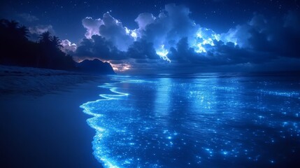 night sky and clouds