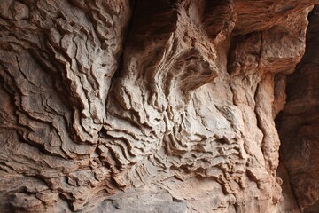 Unique rock formation with intricate natural pattern  
