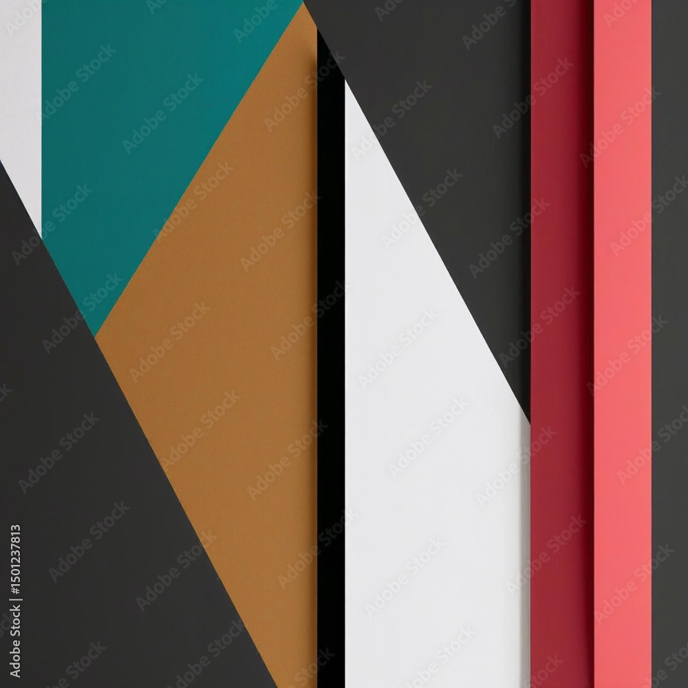 Poster abstract geometric background with colorful shapes for modern design