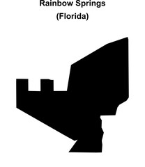 Rainbow Springs (Florida) blank outline map
