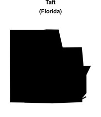Taft (Florida) blank outline map