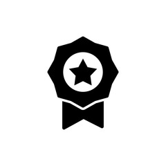 Badge icon symbol for apps and websites. Awards icon vector. Achieve sign and symbols. Stamp