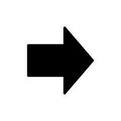 Arrow icon symbol for apps and websites. Arrow sign and symbol for web design.