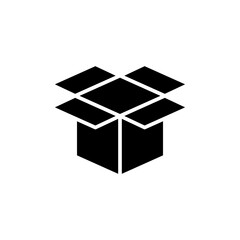 Box icon symbol for apps and websites. box sign and symbol, parcel, package