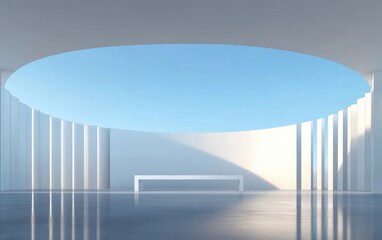 3d render of a modern office building