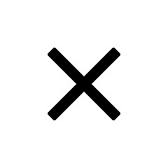 Fototapeta premium Close icon symbol for apps and websites. Delete sign and symbol. cross sign