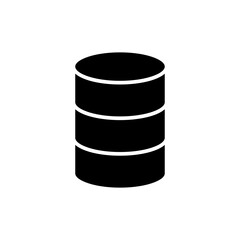 Database icon symbol for apps and websites. database sign and symbol