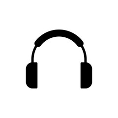Headphone icon symbol for apps and websites. Headvector sign and symbol