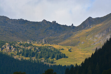 Obraz premium View of Grindelwald in Switzerland.