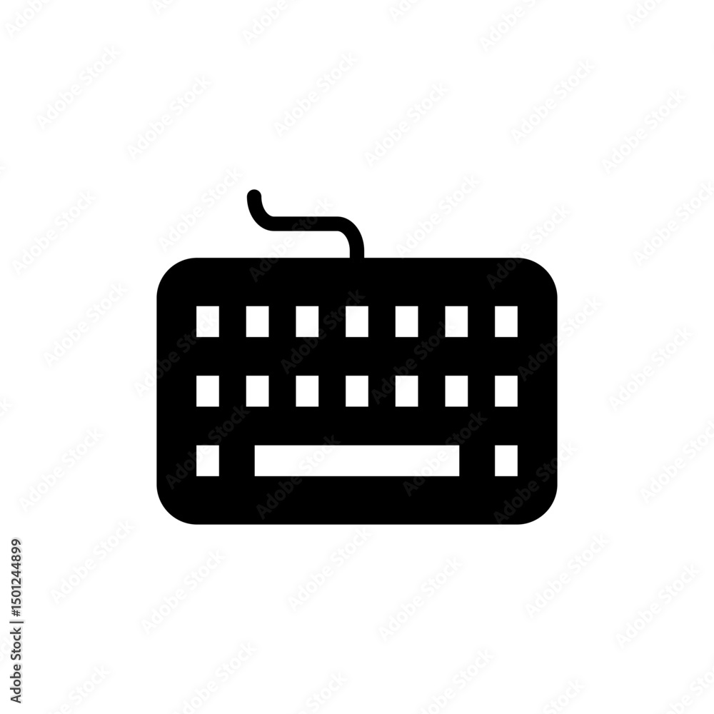 Fototapete keyboard icon symbol for apps and websites. keyboard sign and symbol