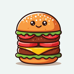 Vector Cartoon Burger