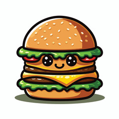 Vector Cartoon Burger