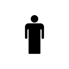 Man icon symbol for apps and websites. male sign and symbol. human symbol