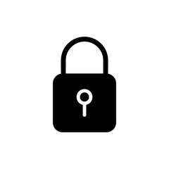Lock icon symbol for apps and websites. Padlock sign and symbol. Encryption icon. Security symbol