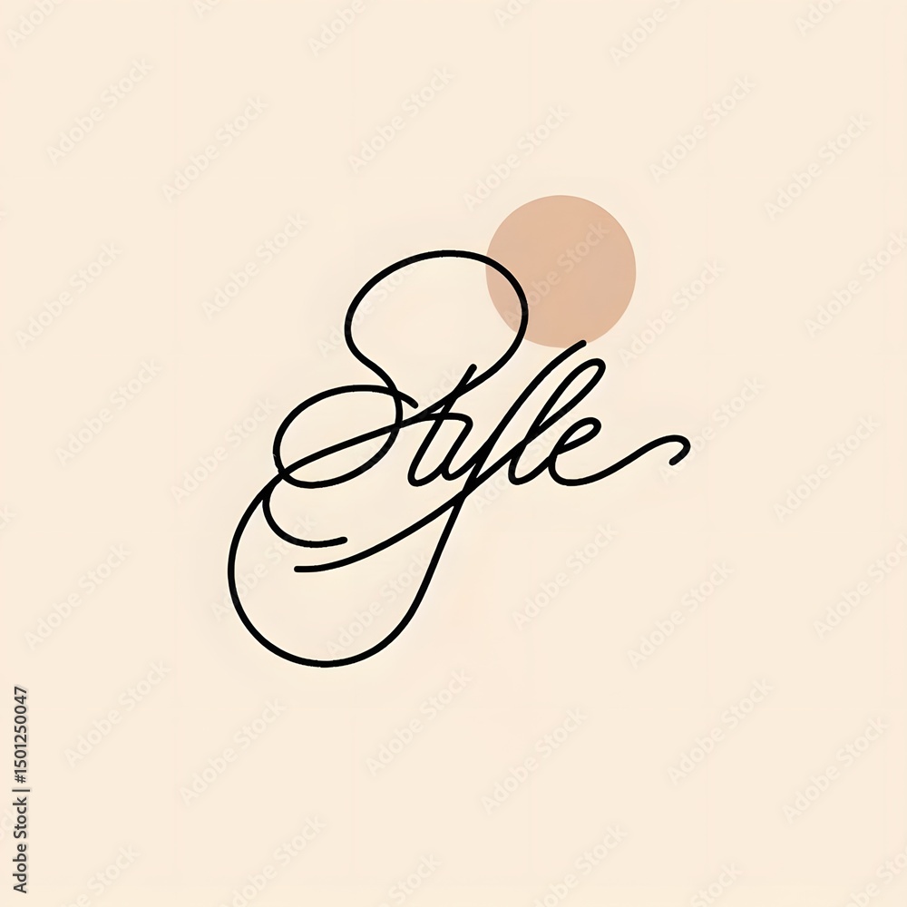 Aufkleber elegant design of the word 