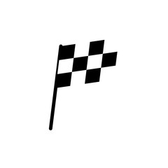Racing flag icon symbol for apps and websites. race flag sign and symbol.Checkered racing flag icon