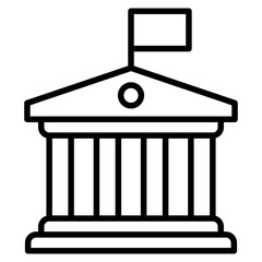 Government line icon