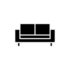 Sofa icon symbol for apps and websites. sofa sign and symbol. furniture icon