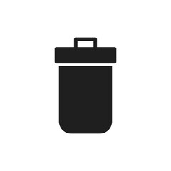 Trash icon symbol for apps and websites. trash can icon. delete sign and symbol.