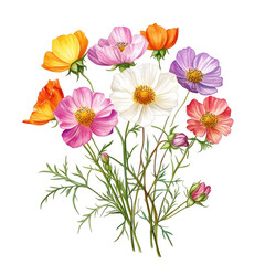 Colorful Cosmos Flower Bouquet