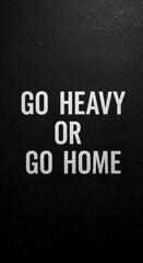 Motivational Typography on Black Background Promoting Fitness Workout for Strength