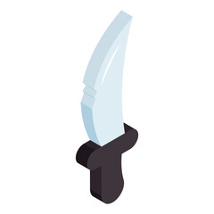 Modern design icon of knife 