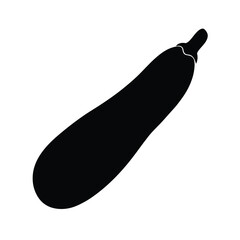 Zucchini vector silhouette