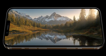 Panoramic Alpine mountain range with gradient lighting, dynamic shadows for travel blog headers and environmental awareness campaigns