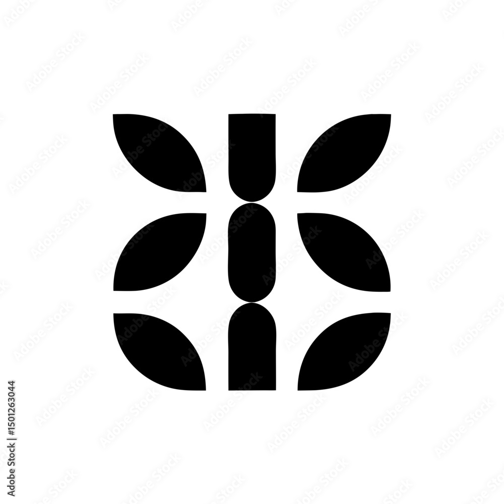 Poster an isolated black void absorbing light offering darkness in a minimalistic on transparent background