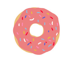 donut isolated on white