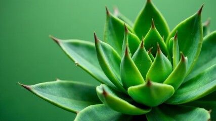 Fototapeta premium succulent on a green background