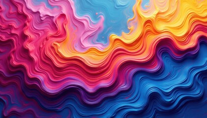 Fototapeta premium Abstract swirling paint textures in vibrant hues, bright, swirl, whirl