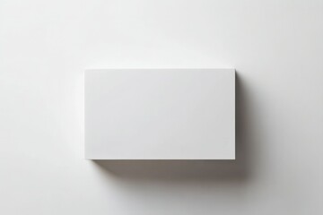 Minimalist white box on plain background. AI generated