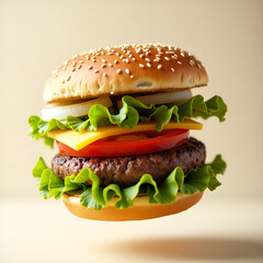 Modern Burger Disassembled with Style and Flavor