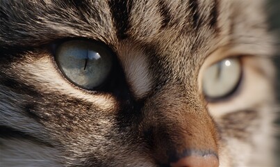 close up of a cat, Generative AI