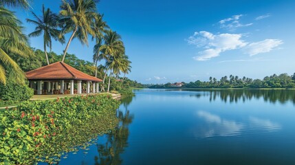Obraz premium Majestic Landscapes of Sri Lanka. Breathtaking Beauty Capturing the Serene Essence of Nature in Stunning Landscapes. A Journey Through Picturesque Nature Landscapes. The beauty of Nature’s Landscape