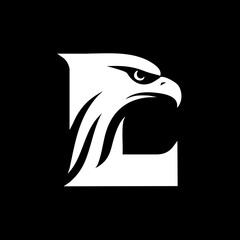 Eagle and Letter L Logo Icon Symbol Emblem