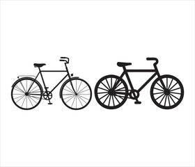vintage bicycle vector illustration