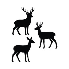 deer silhouette vector