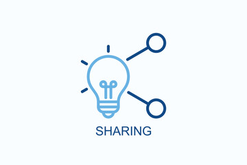 Sharing Icon Or Logo Isolated Vector Illustration