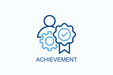 Achievement Icon Or Logo Isolated Vector Illustration