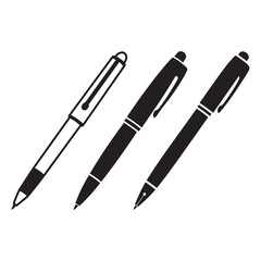 set of pens vector