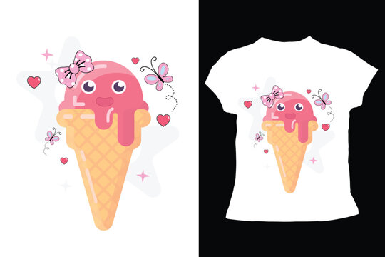 Baby t-shirt Vector illustration background Design templet, - Powered by Adobe