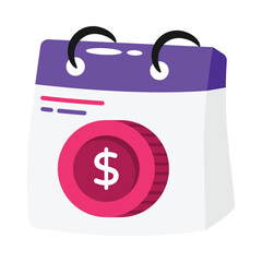 Payment Day Vector style icon. Eps 10 file
