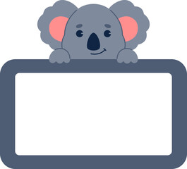 Cute Koala Animal Label Tag
