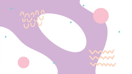 Modern Abstract in Pastel Peach and Pink 