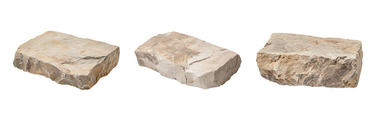 Isolated Transparent Rocks on a Clean Black Background